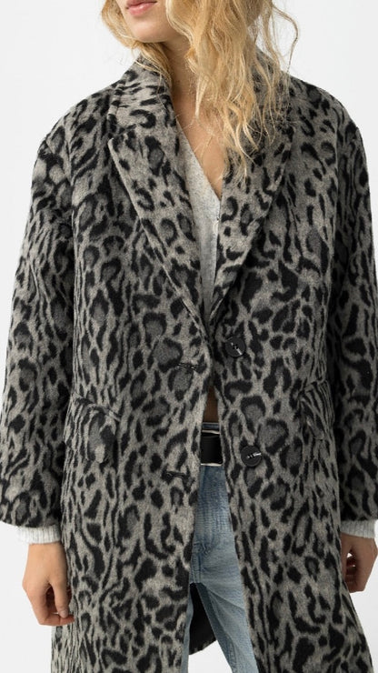 Jacket Coat, Animal Grey
