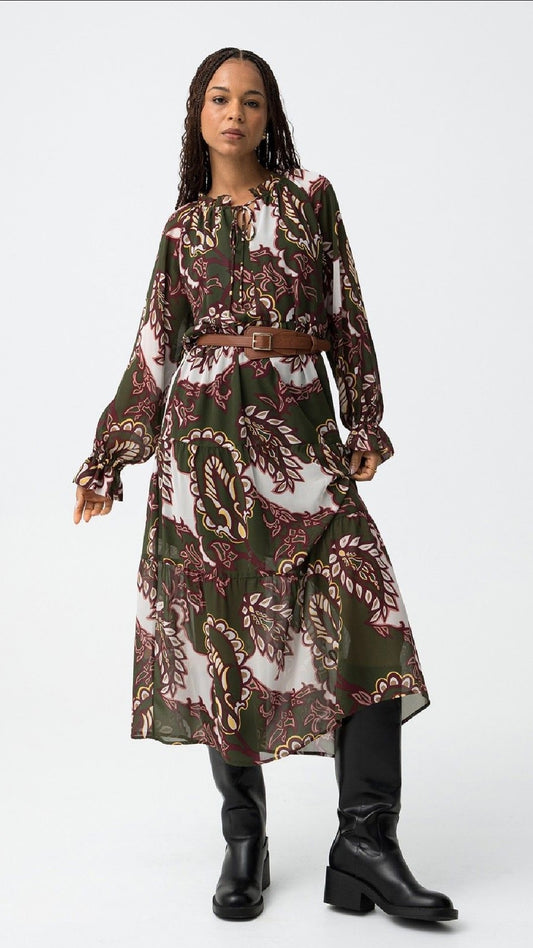 Planet chiffon dress