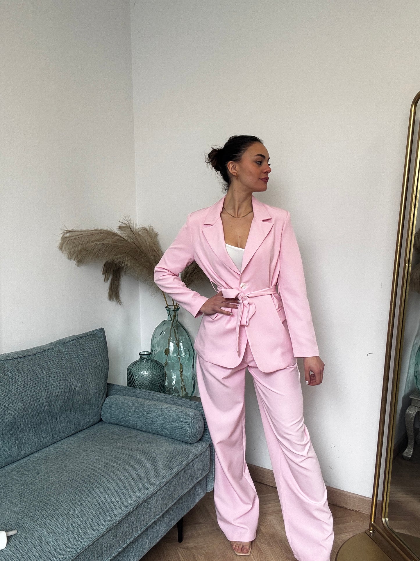 Fitted Barbie Pink Blazer - Elegant Women's Jacket