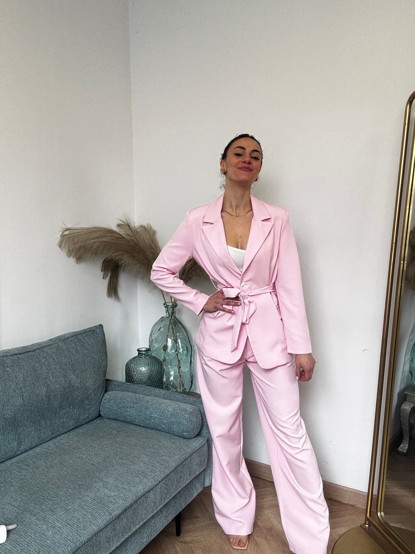 Fitted Barbie Pink Blazer - Elegant Women's Jacket