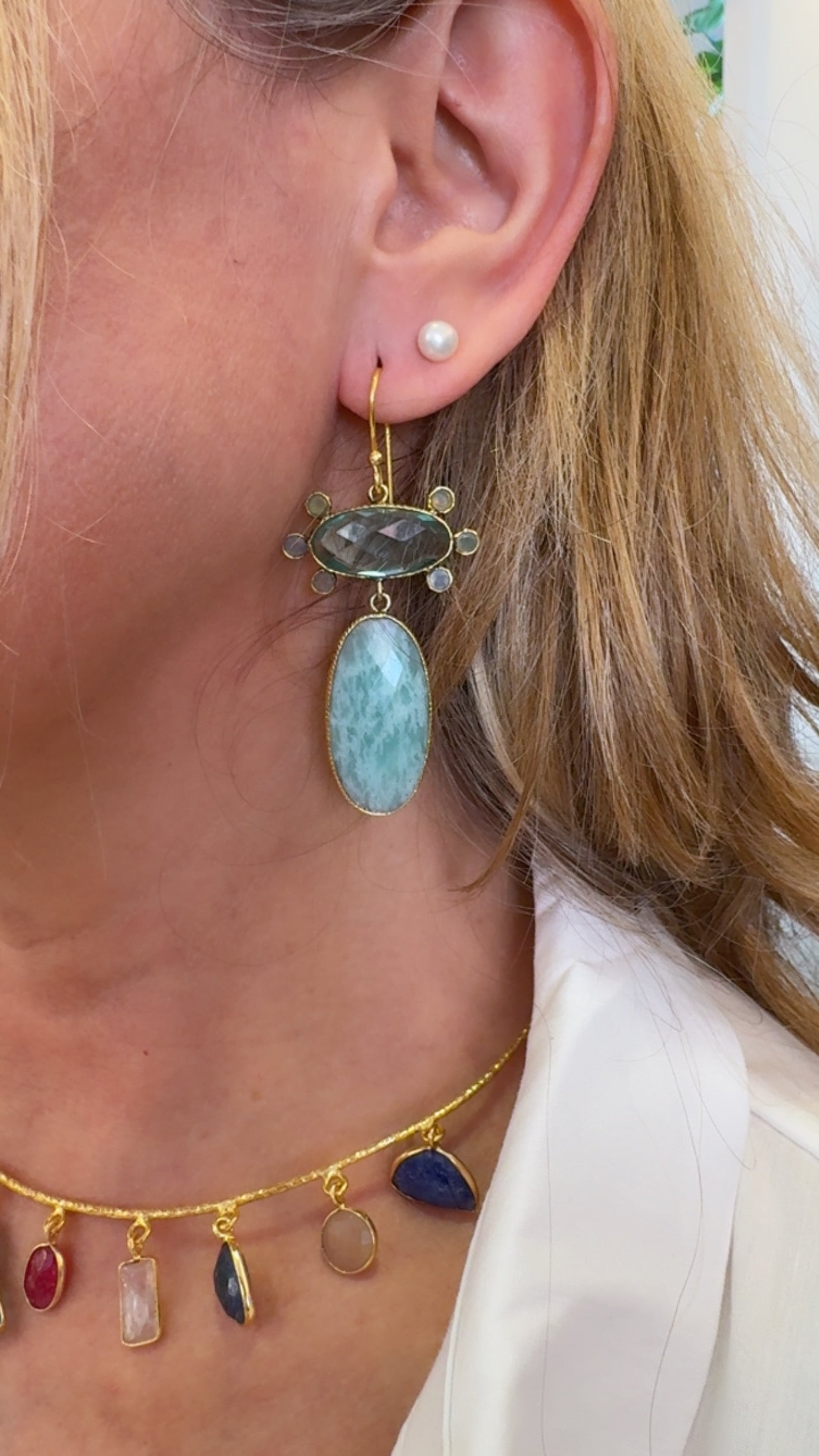 Pendientes elegantes de invitada Corine