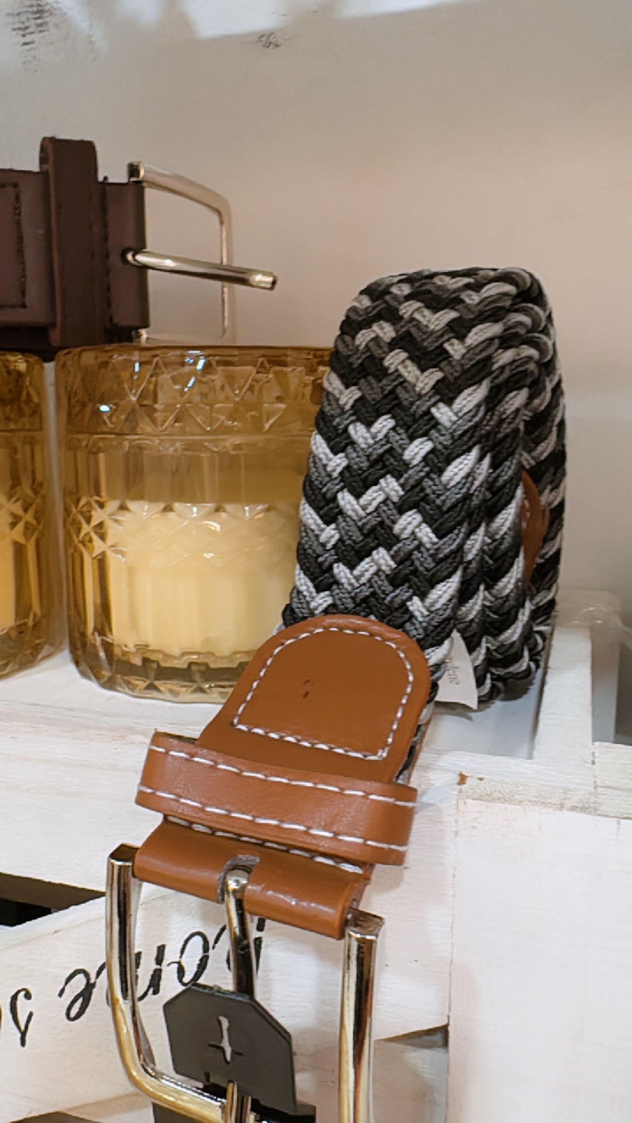 Cinturón hombre espiga.