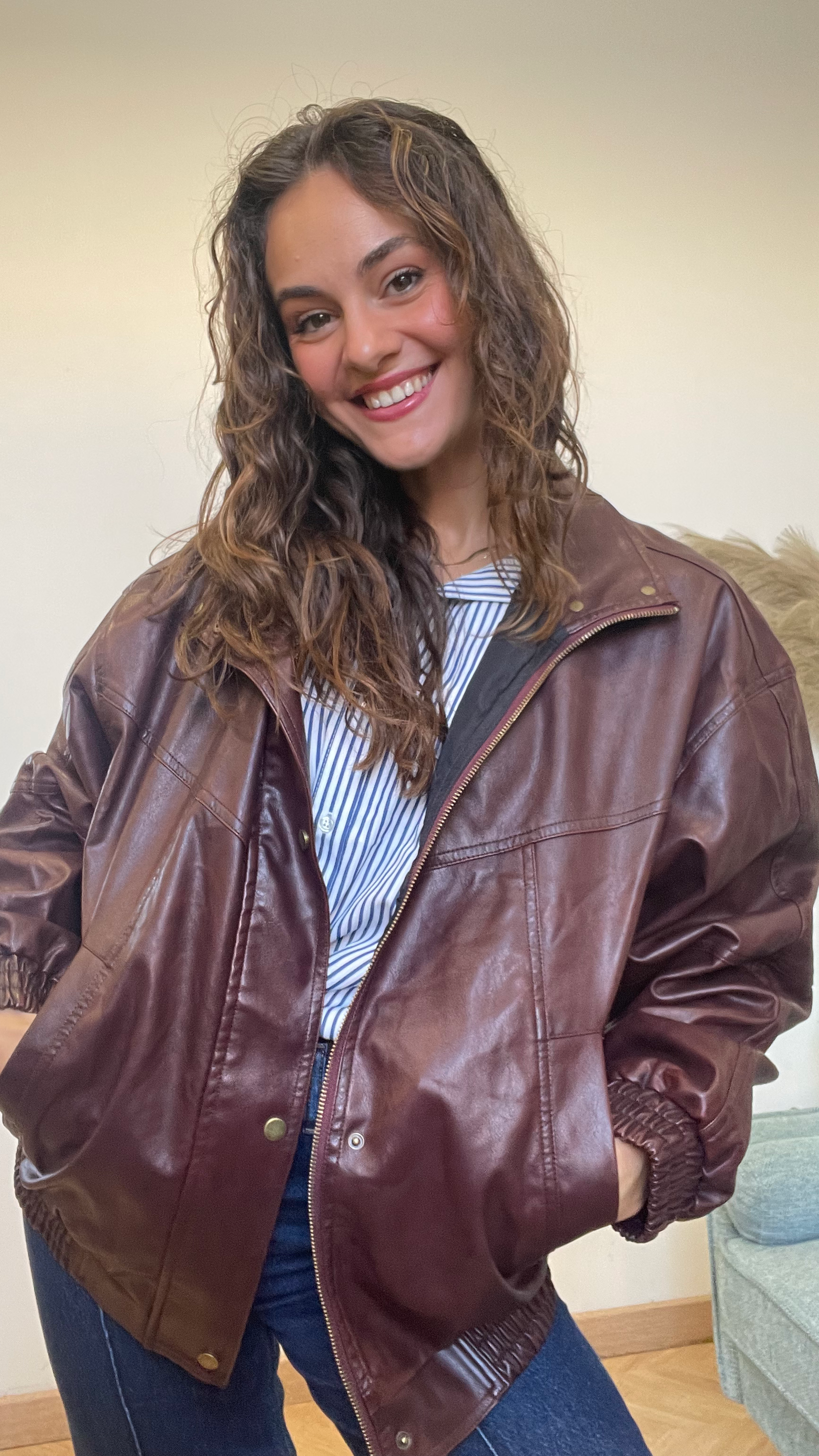 Chaqueta eco piel Irish